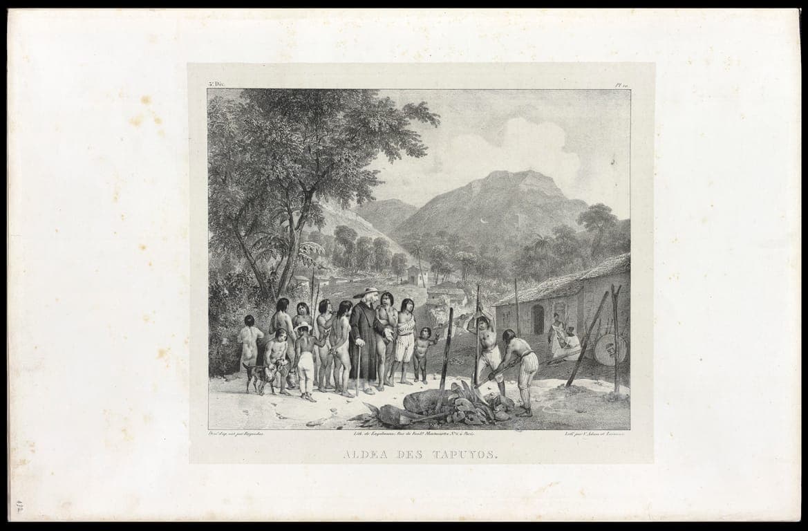 Aldeia de tapuias, litografia de Victor Adam, 1835 · Victor Adam · 1835