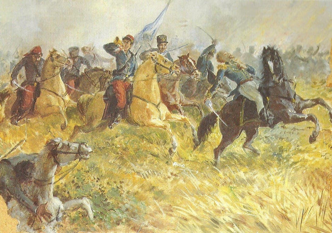 A batalha de Ituzaingó, vista do lado platino · Augusto Ballerini (1857-1897) · 19 th century