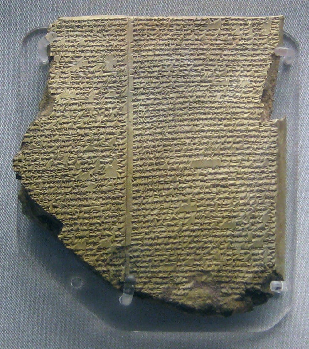 Tabuleta XI da Epopeia de Gilgamesh, a do dilúvio, Museu Britânico · autoria não identificada · 24 June 2010