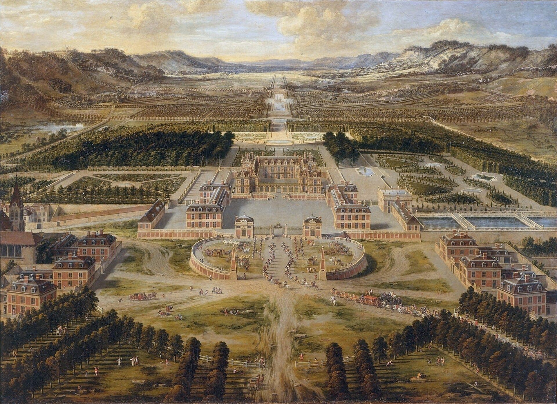 Versalhes por volta de 1668, por Pierre Patel · Pierre Patel · circa 1668