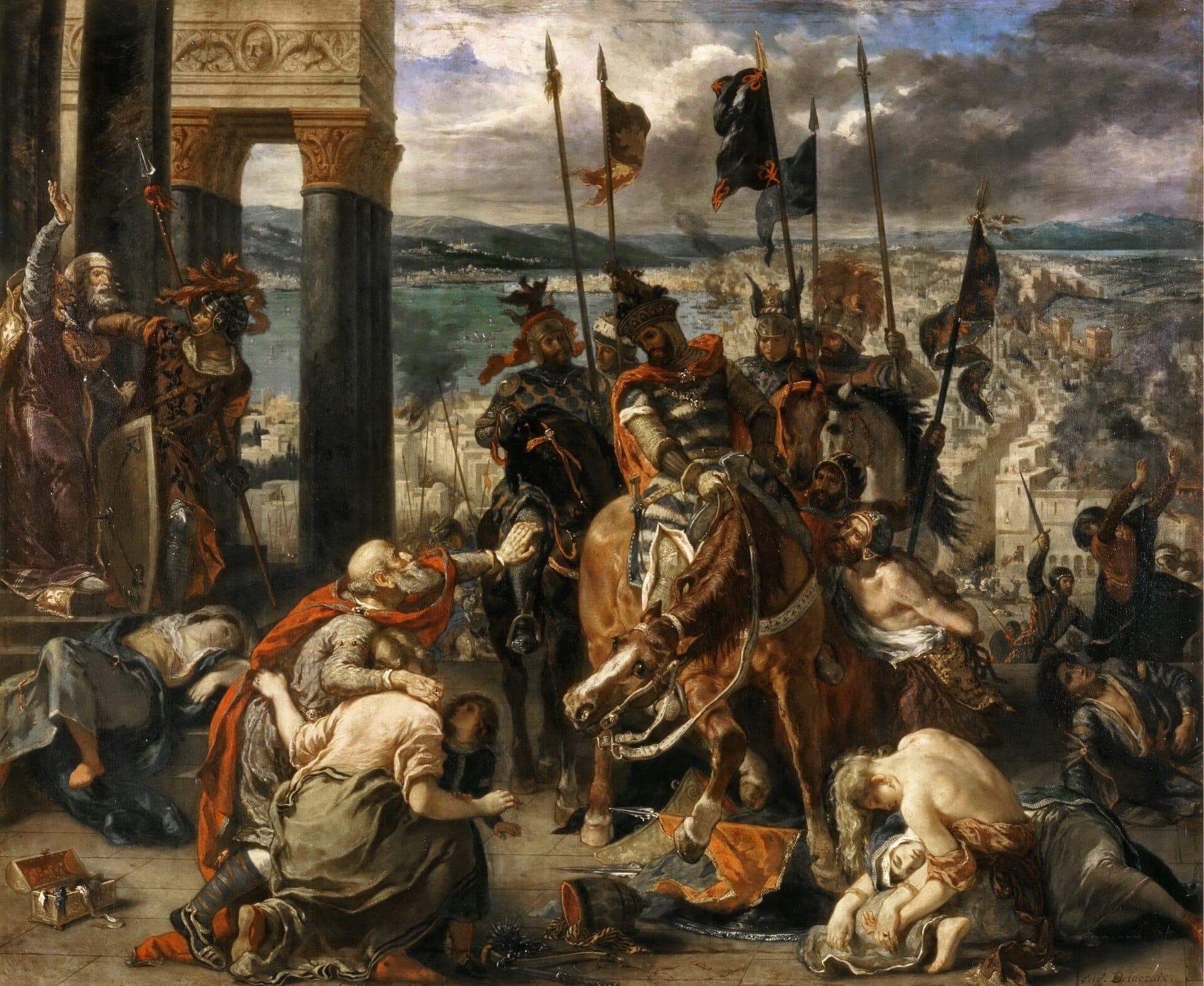 A entrada dos cruzados em Constantinopla, de Eugène Delacroix, 1840 · Eugène Delacroix · 1840