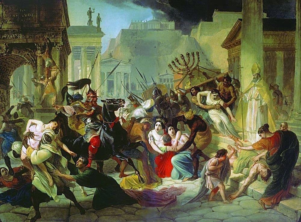 Genserico saqueia Roma em 455, de Karl Briullov, 1833-1836 · Karl Bryullov · 1836