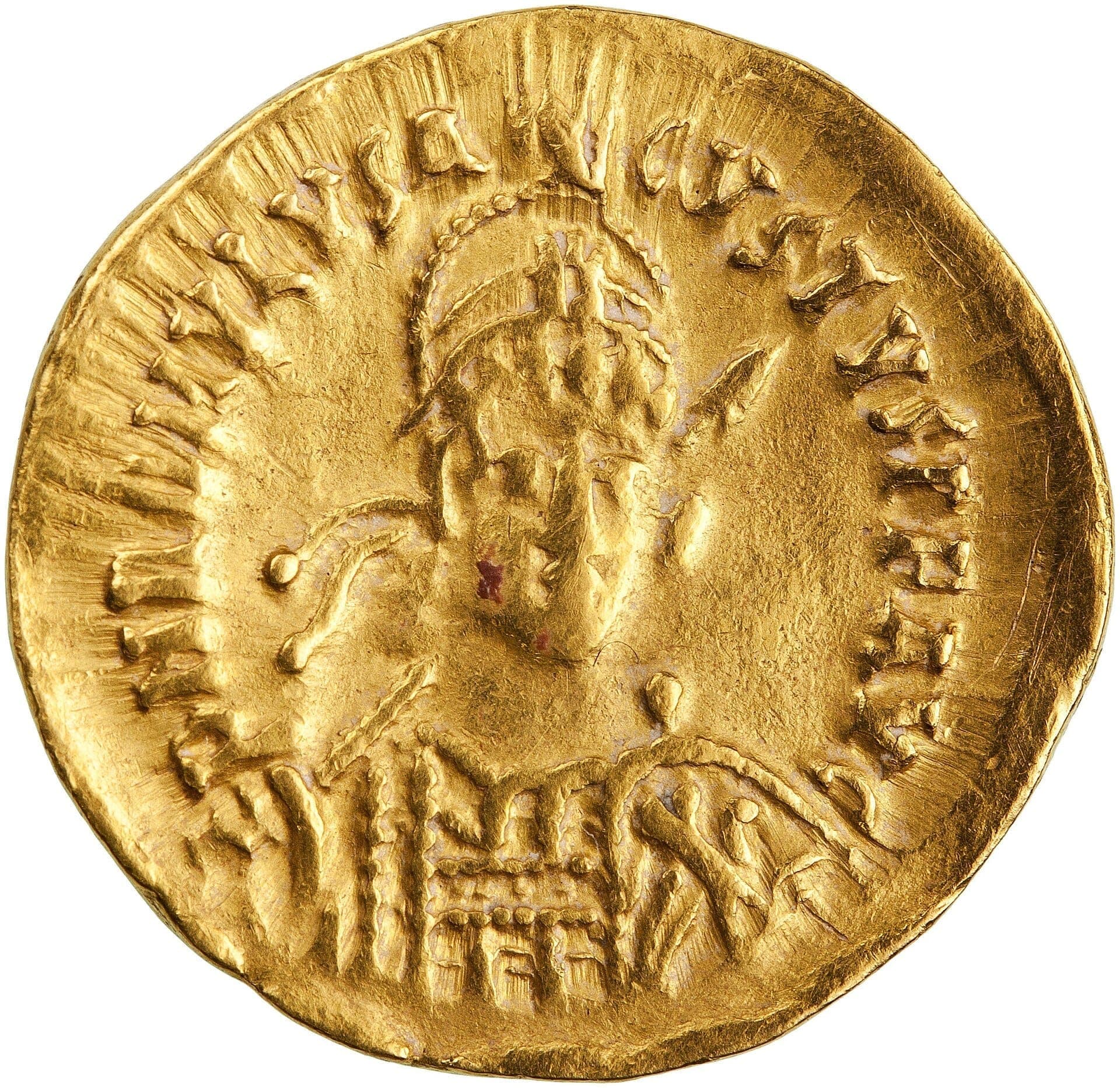 Soldo de ouro de Rômulo Augústulo, 475-476 · ANS · between 475 and 476