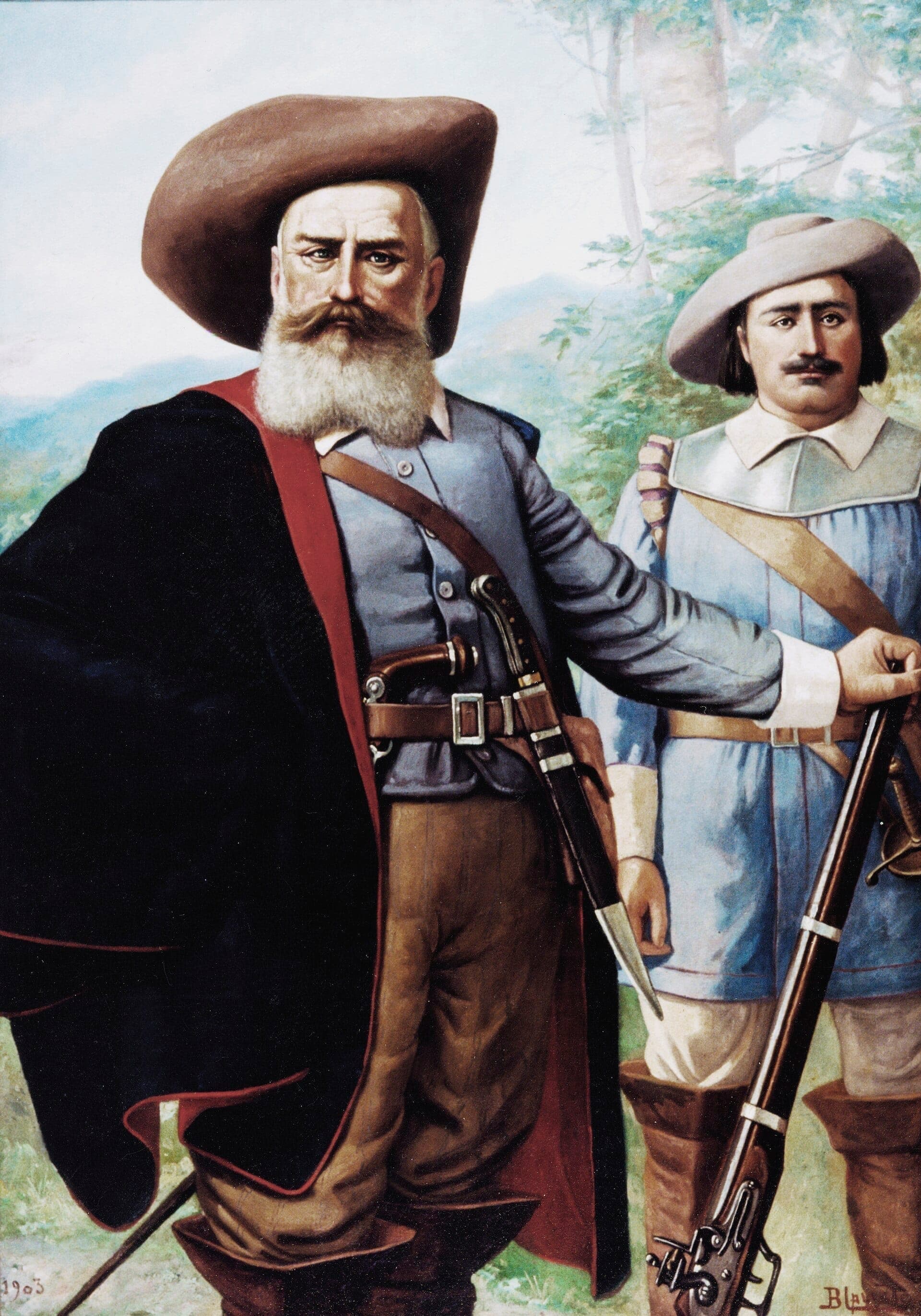 Domingos Jorge Velho e seu lugar-tenente · Benedito Calixto · 1903