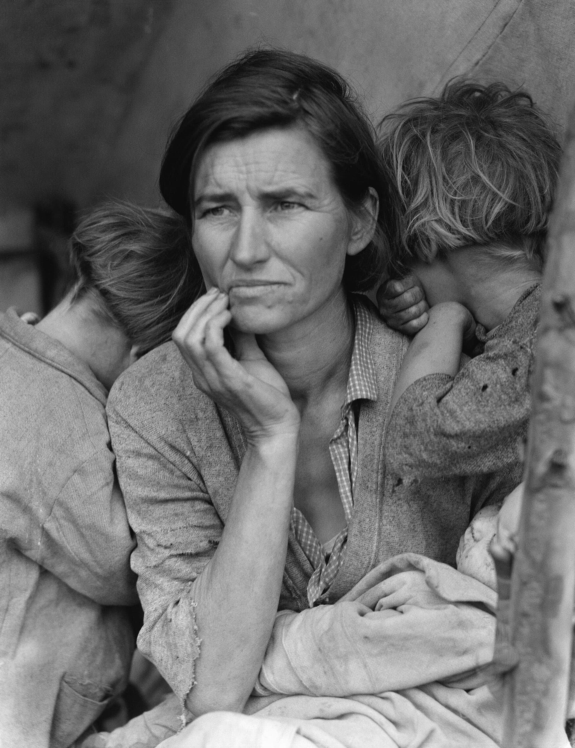 “Mãe migrante”, de Dorothea Lange, Nipomo, Califórnia, março de 1936 · Dorothea Lange · 6 March 1936