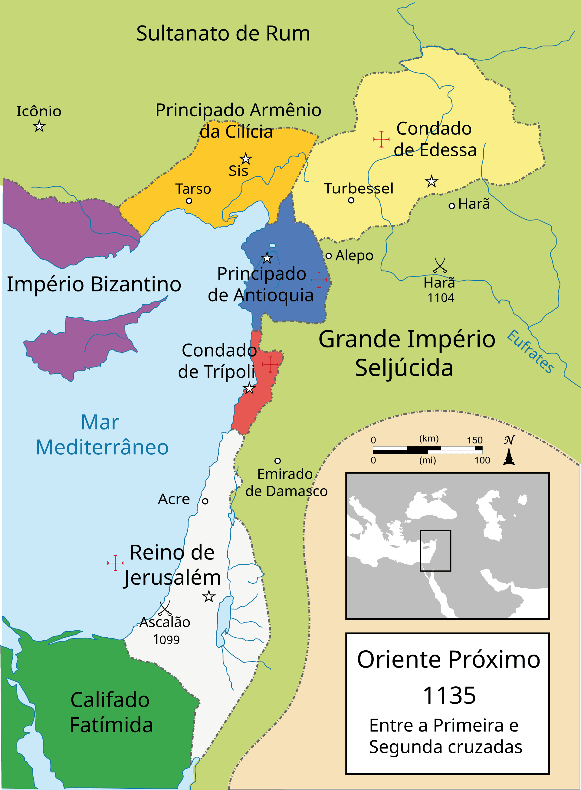 Os Estados cruzados e seus vizinhos em 1135 · MapMaster ( talk · contribs ) · 2013-03-05 02:25:08