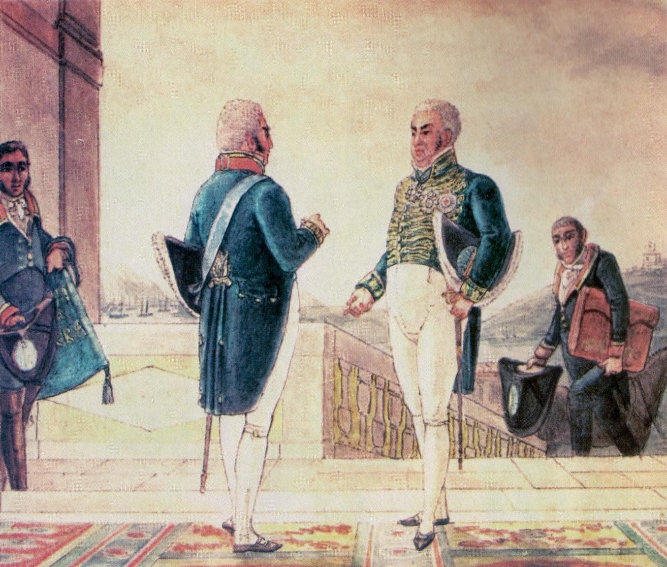 Ministros do Império, por Debret, c. 1824 · Jean-Baptiste Debret · circa 1824
