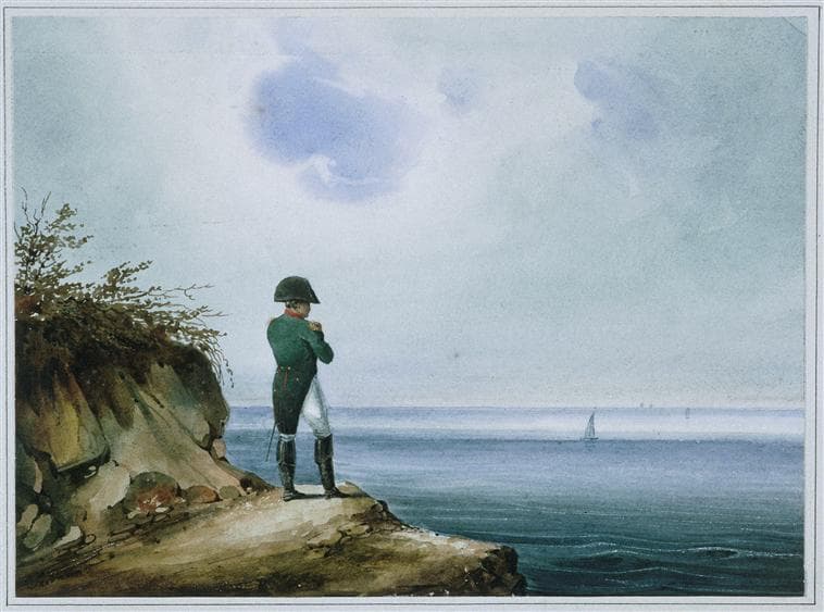 Napoleão em Santa Helena, aquarela atribuída a František Xaver Sandmann, c. 1820 · František Xaver Sandmann · circa 1820