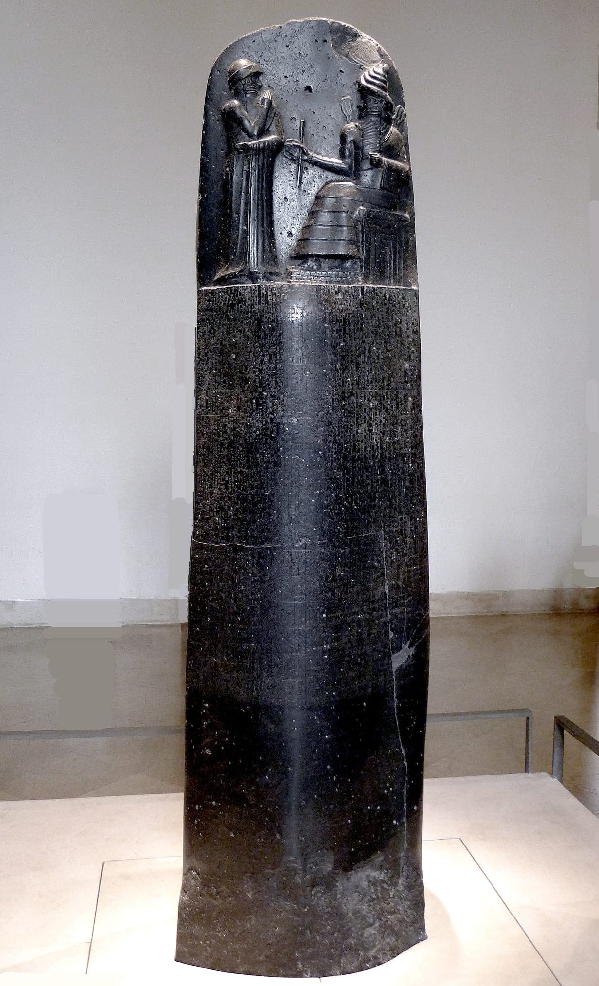 Estela do Código de Hamurabi, face frontal, Museu do Louvre · Mbzt · 2011