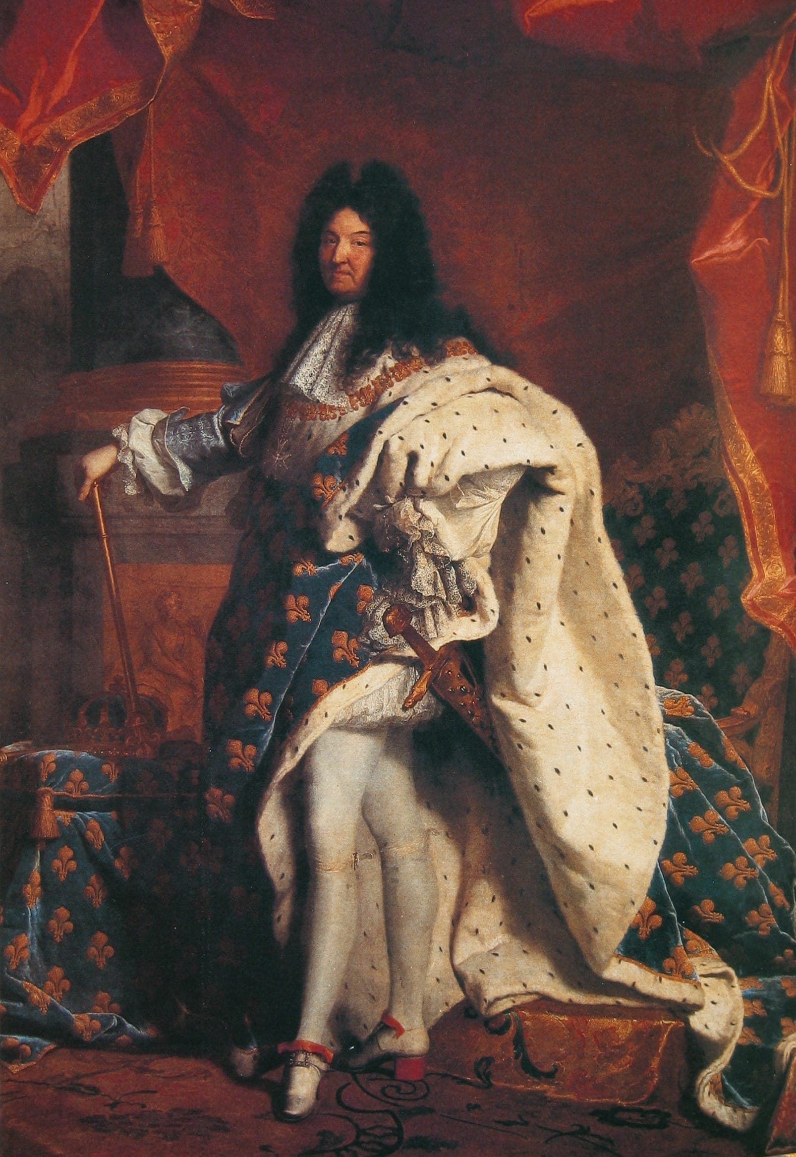 Luís XIV, retrato oficial por Hyacinthe Rigaud, 1701 · Hyacinthe Rigaud · 1701