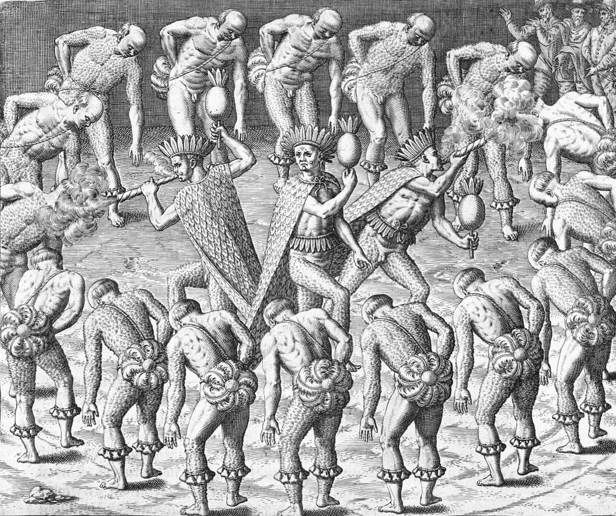 O ritual antropofágico gravado por Theodor de Bry · Theodor de Bry · 1631