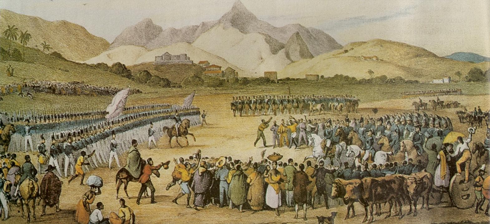 Tropas brasileiras em 1835, por Rugendas · Johann Moritz Rugendas · 1835