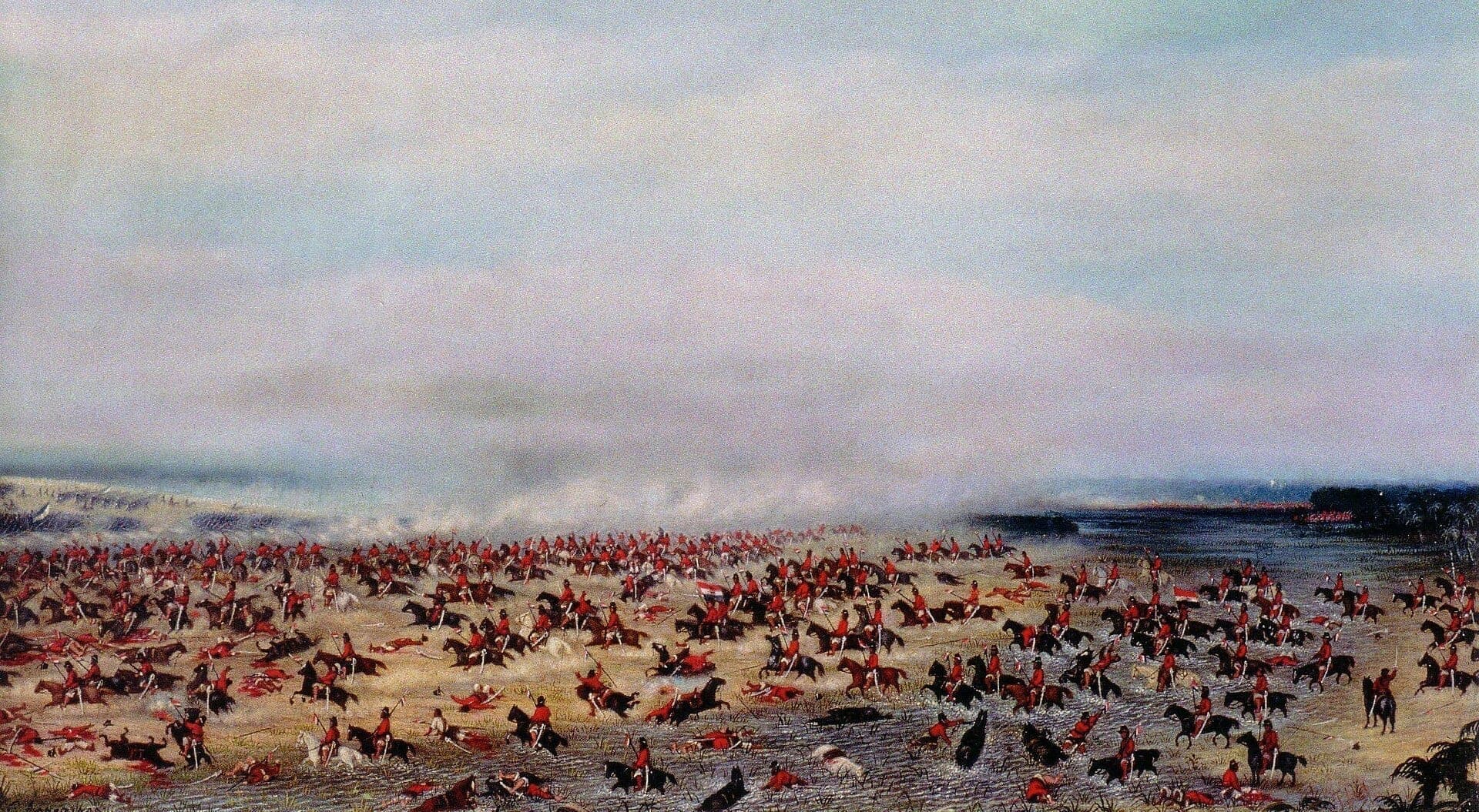 Episódio da batalha de Tuiuti, por Cándido López · Luis Candido Lopez · 1866