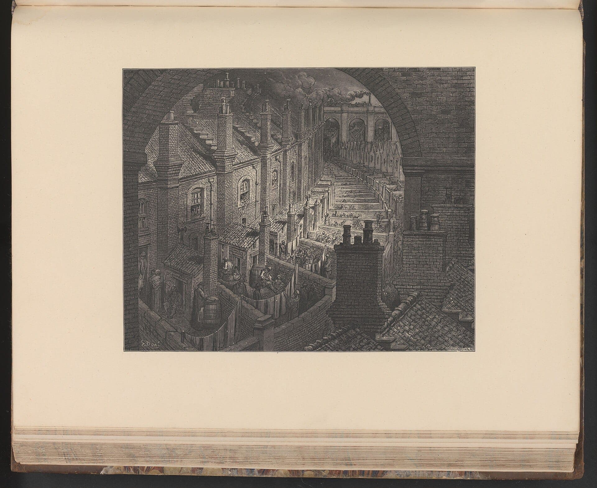 “Sobre Londres — de trem”, gravura de Gustave Doré, 1872 · Gustave Doré · 1872
