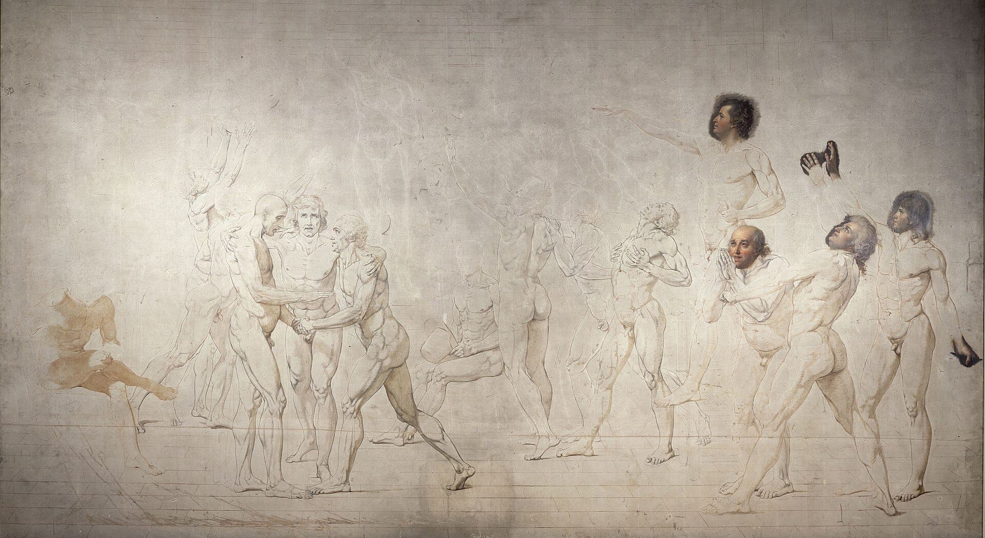O Juramento do Jogo da Péla, de Jacques-Louis David · Jacques-Louis David · from 1790 until 1792