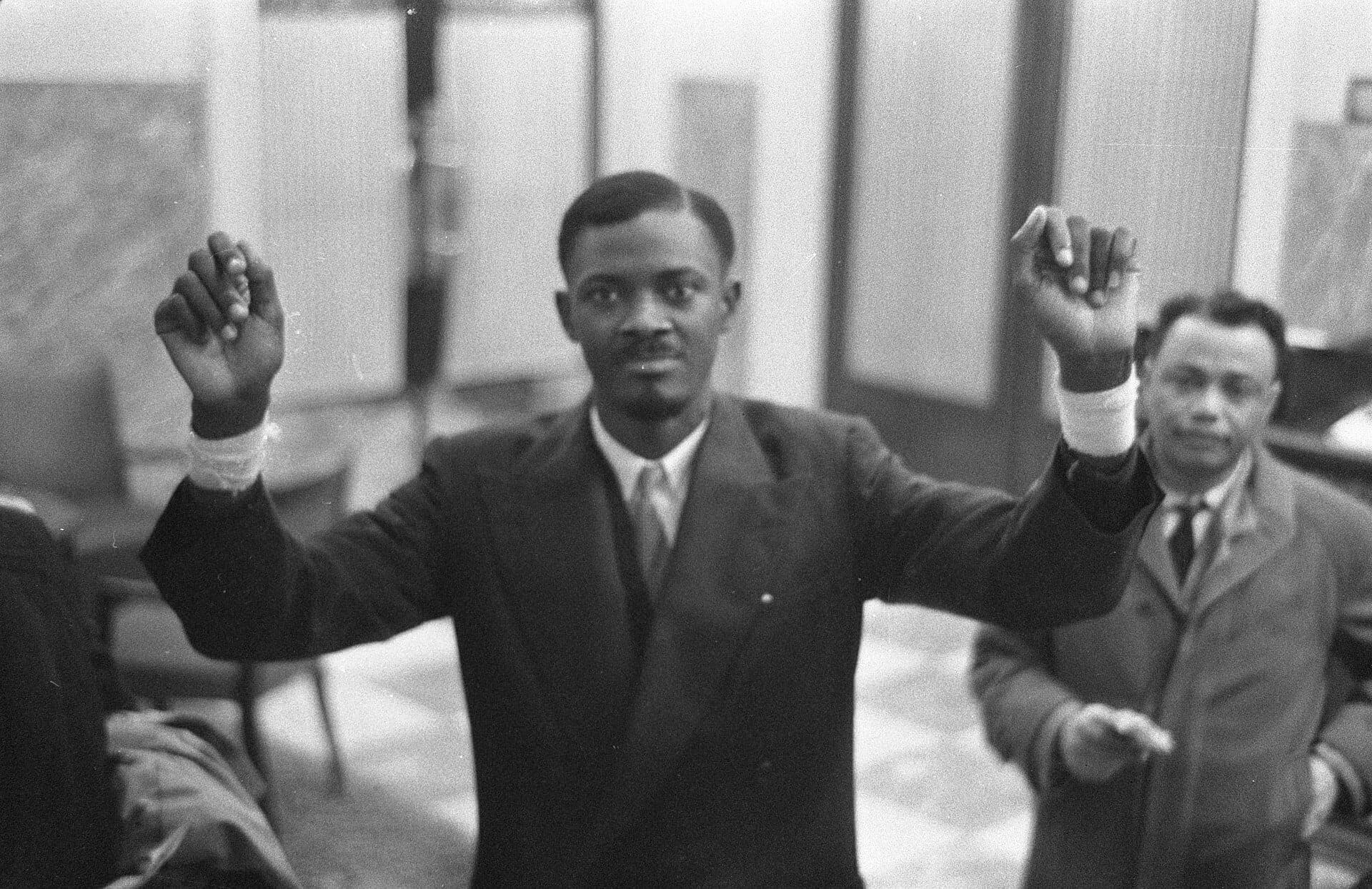 Patrice Lumumba em Bruxelas, 26 de janeiro de 1960 · Harry Pot · 1960-01-26