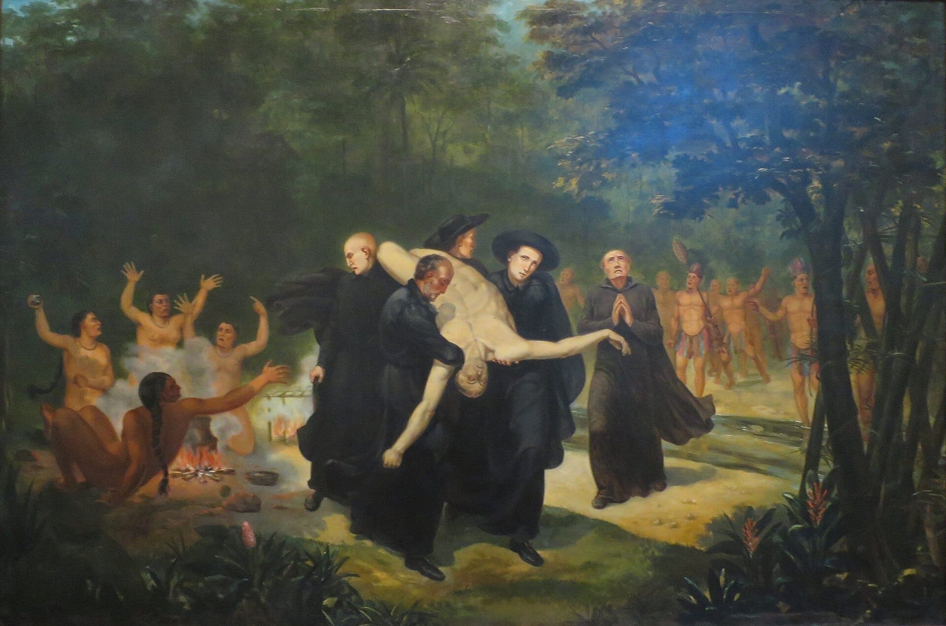 Nóbrega e seus companheiros, por Corte Real, 1843 · Manuel Joaquim Corte Real · 1843