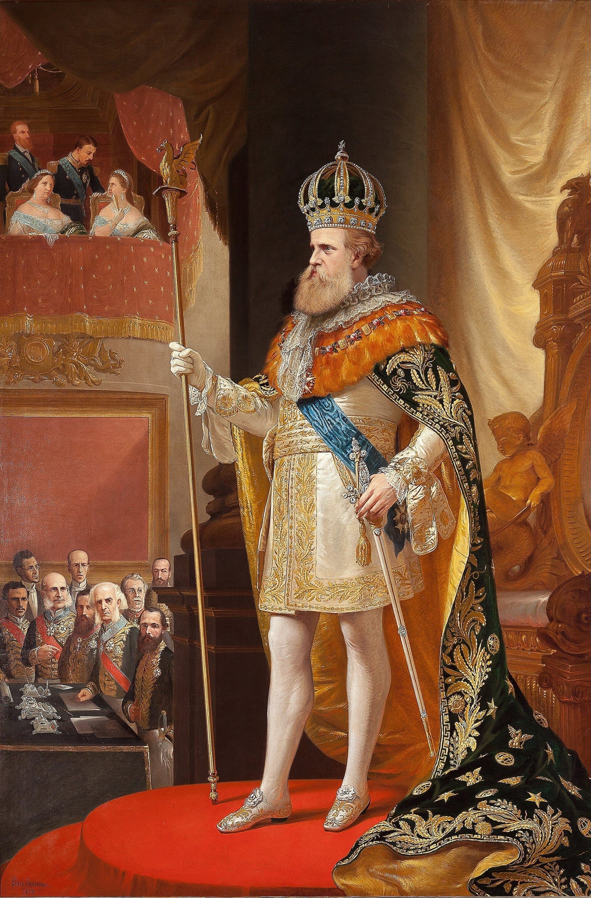 Dom Pedro II na abertura da Assembleia Geral, por Pedro Américo · Pedro Américo · 1872