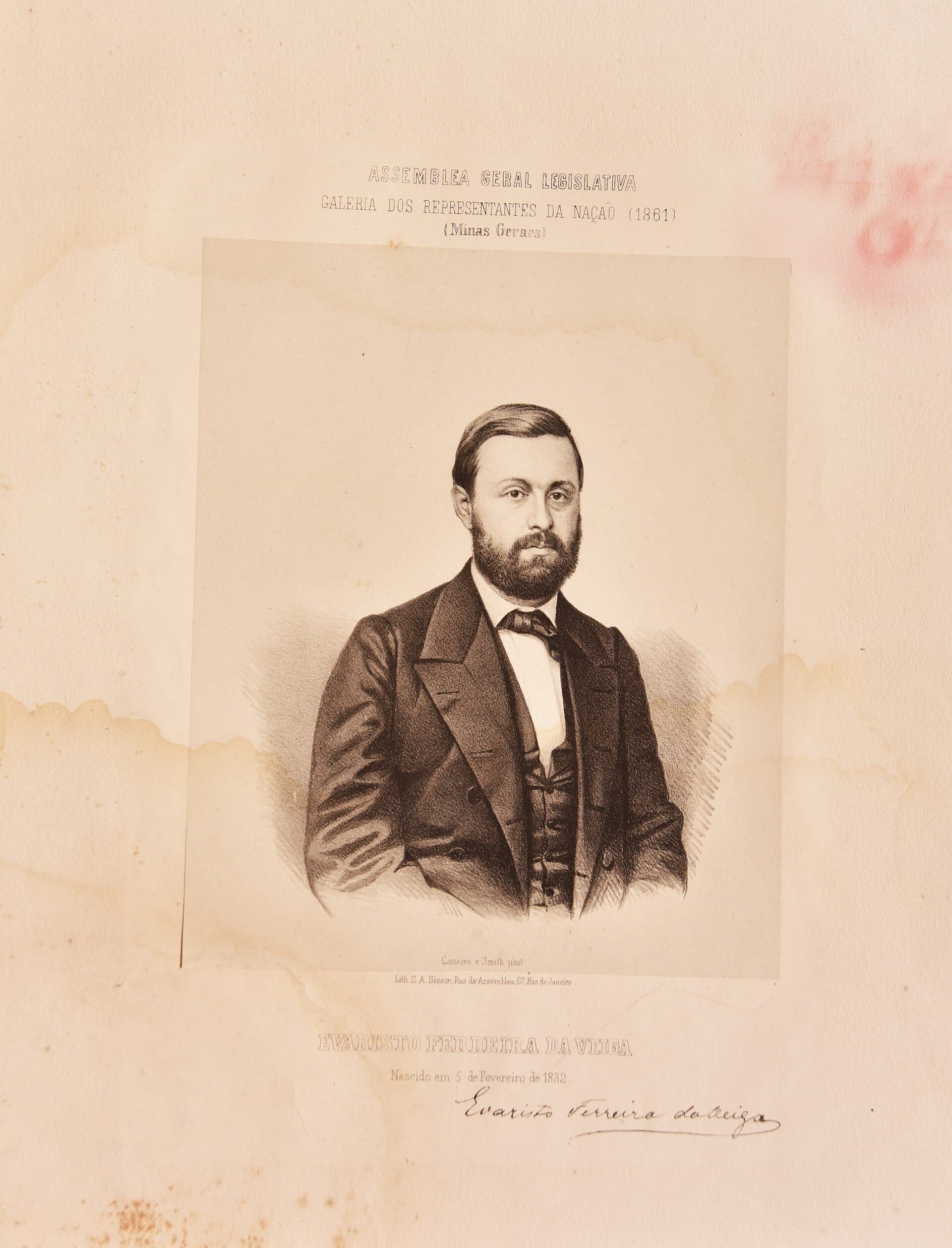 Evaristo da Veiga · Sébastien Auguste Sisson · 1861