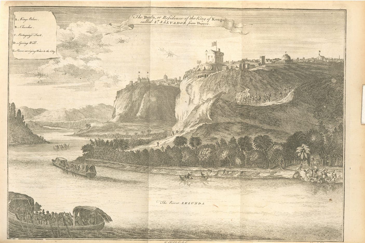 São Salvador, capital do Reino do Congo · Thomas Astley · 1745