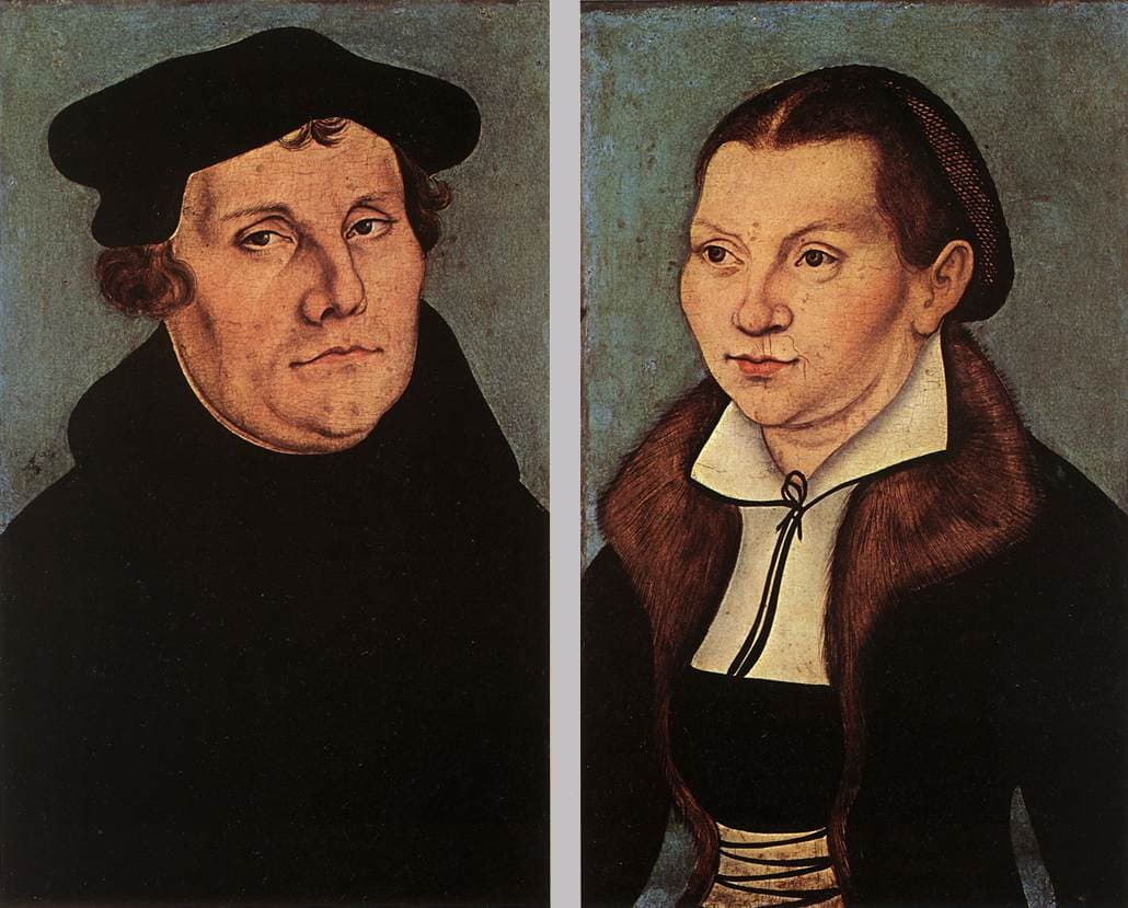 Retrato duplo de Lutero e Katharina von Bora, 1529 · Workshop of Lucas Cranach the Elder · 1529
