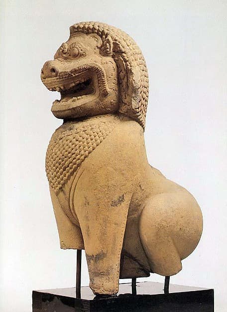 Guardian Lion · Thailand · 11th–early 12th century · Stone